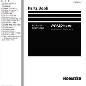 Komatsu PC130-10M0 Part Book FENC0063-01