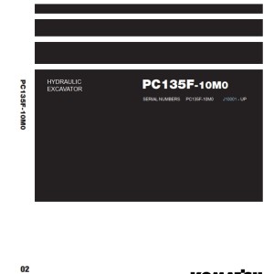Komatsu PC135F-10M0 Part Book LEPBP13X02