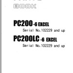 Komatsu PC200-6 PC200LC-6 Excel Part Book PEPB012506