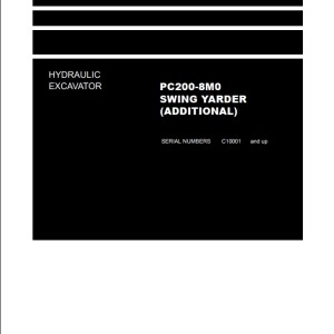 Komatsu PC200-8M0 Part Book FENC0009-00