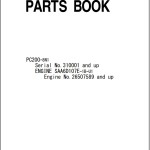 Komatsu PC200-8N1 Part Book ZEN00024-01