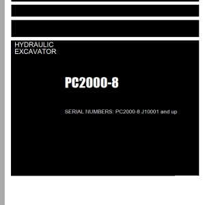 Komatsu PC2000-8 Part Book LEPBP2M801