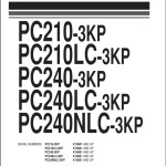 Komatsu PC210-3KP PC210LC-3KP PC240-3KP PC240LC-3KP PC240NLC-3KP Part Book PEPBK2053P00