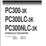 Komatsu PC300-3K PC300LC-3K PC300NLC-3K Part Book PEPBK207A301