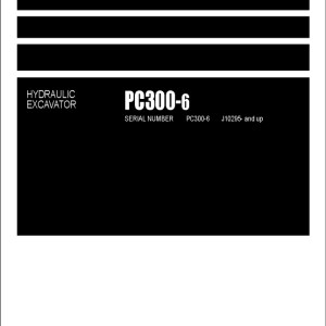 Komatsu PC300-6 Part Book LEPBP30601