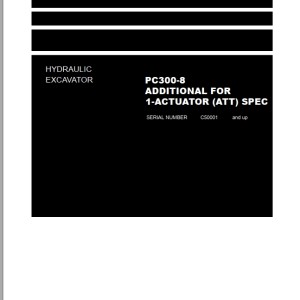 Komatsu PC300-8 Part Book FEN87004-00TH