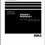 Komatsu PC300SE-8 PC300LCSE-8 Part Book LEPBP30801