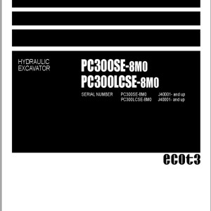 Komatsu PC300SE-8M0 PC300LCSE-8M0 Part Book LEPBP308M2
