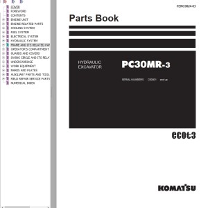Komatsu PC30MR-3 Part Book FENC0024-03