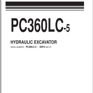 Komatsu PC360LC-5 Part Book PEPBU2080503