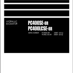 Komatsu PC400SE-8R PC400LCSE-8R J30001 Part Book LEPBP40804