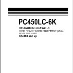 Komatsu PC450LC-6K Part Book UEAP000700