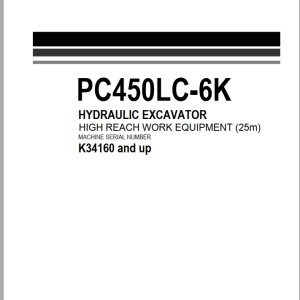 Komatsu PC450LC-6K Part Book UEAP000700