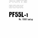 Komatsu PF55L-1 Part Book PEPBF2050101
