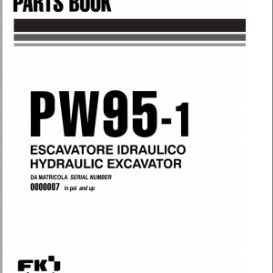 Komatsu PW95-1 Part Book WEPBPW9500