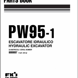 Komatsu PW95-1 Part Book WEPBPW9500
