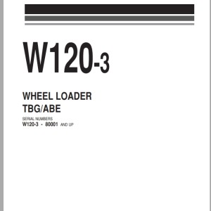 Komatsu W120-3 Part Book PEPB03837011