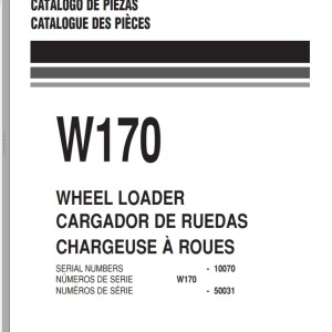 Komatsu W170-1 Part Book PXPB03840105