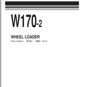 Komatsu W170-2 Part Book PEPB03840201