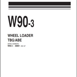 Komatsu W90-3 Part Book PEPB03827011