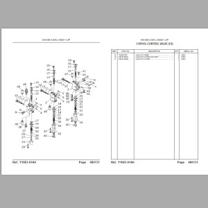 Komatsu WA180-3 Parts Book