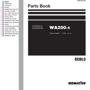Komatsu WA200-5 Part Book FENC0013-04