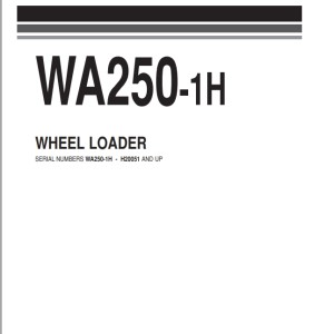 Komatsu WA250-1H Part Book JEPB000901
