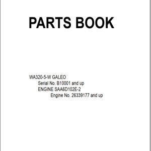 Komatsu WA320-5-W Part Book KEPB001400