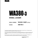 Komatsu WA380-3 Part Book PEPB051900