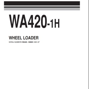 Komatsu WA420-1H Part Book JEPB000701