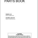 Komatsu D65EX-16 Parts Book FEN02148-01