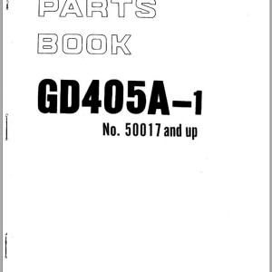 Komatsu GD405A-1 Parts Books PEPB02330101