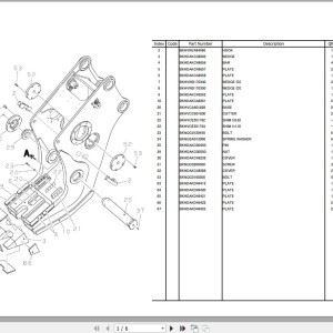 Komatsu JASC400-2 Parts Book FEN05393-00