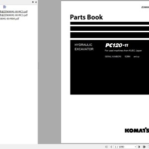 Komatsu PC120-11 Parts Book ZEN00041-00