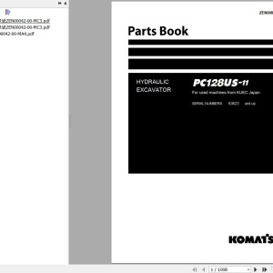 Komatsu PC128US-11 Parts Book ZEN00042-00