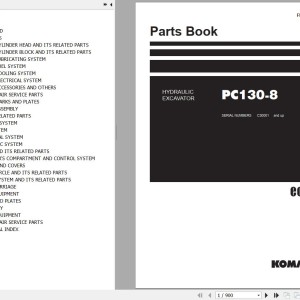 Komatsu PC130-8 Parts Book FENC0026-05