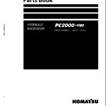 Komatsu PC2000-11E0 Parts Book FEN04948-00