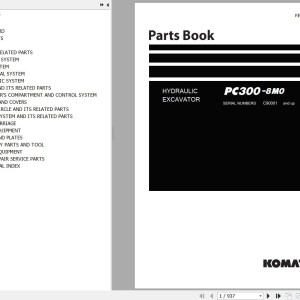 Komatsu PC300-8M0 Parts Book FENC0079-00