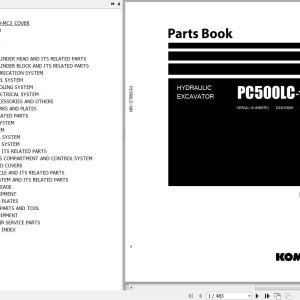 Komatsu PC500LC-10R Parts Book PBEH500AR0-00