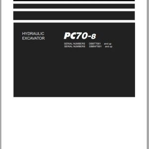 Komatsu PC70-8 Parts Book YEPB201100-00