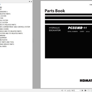 Komatsu PC88MR-11 Parts Book FENC0067-01