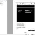 Komatsu PC Series Mining Excavator PDF 2024 Operation and Maintenance Manual, Field Assembly Instruction