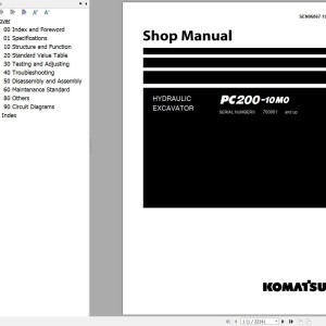 Komatsu PC200-10M0 Shop Manual SEN06867-10