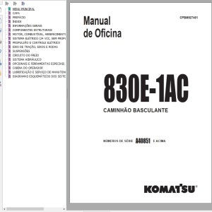 Komatsu 830E-1AC Shop Manual CPBM027401