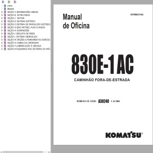 Komatsu 830E-1AC Shop Manual KPBM021902