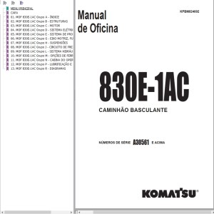 Komatsu 830E-1AC Shop Manual KPBM024002