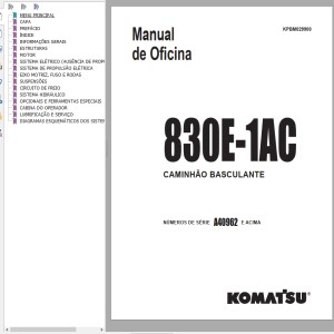 Komatsu 830E-1AC Shop Manual KPBM029900