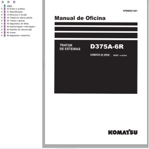 Komatsu D375A-6R Shop Manual KPBM521401