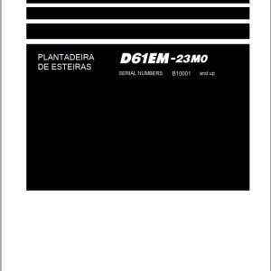 Komatsu D61EM-23M0 Shop Manual KPBM681401