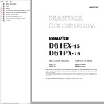 Komatsu D61EX-15 D61PX-15 Shop Manual WP051Z0002
